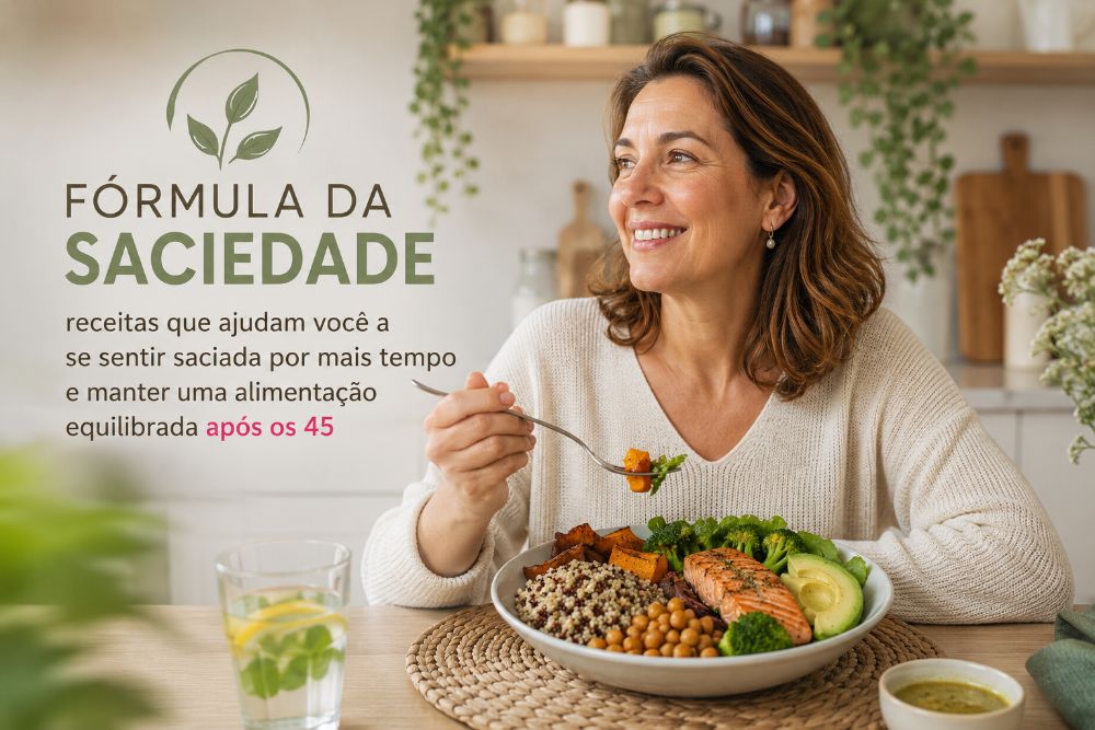 Fórmula da Saciedade — receitas que ajudam você a se sentir saciada por mais tempo após os 45