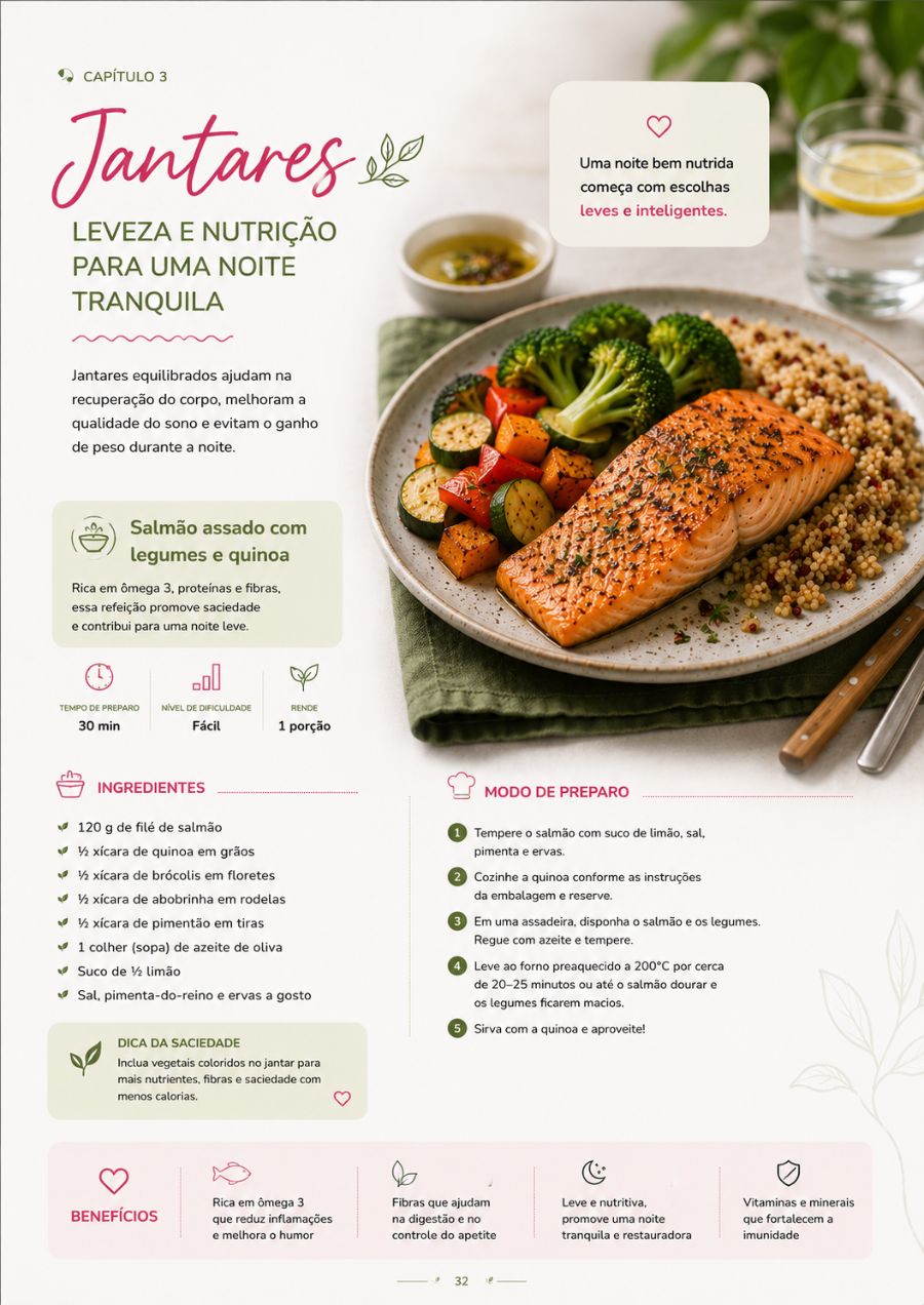 Página do guia: jantares